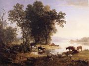 Asher Brown Durand Hudson River Looking Toward the Catskill France oil painting artist